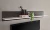 Etero Wandregal 150cm dark concret weiß Hochglanz Regal Modern Bild 1