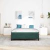 vidaXL Boxspringbett mit Matratze Dunkelgrün 160 x 200 cm Stoff 3398704 Bild 3
