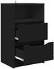 vidaXL Nachttische 2 pcs Schwarz 40 x 30 x 467 cm Holzwerkstoff 888910 Bild 5