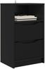 vidaXL Nachttische 2 pcs Schwarz 40 x 30 x 467 cm Holzwerkstoff 888910 Bild 3