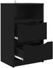 vidaXL Nachttische 2 pcs Schwarz 40 x 30 x 467 cm Holzwerkstoff 888910 Bild 5