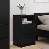 vidaXL Nachttische 2 pcs Schwarz 40 x 30 x 467 cm Holzwerkstoff 888910 Bild 4