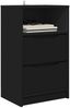 vidaXL Nachttische 2 pcs Schwarz 40 x 30 x 467 cm Holzwerkstoff 888910 Bild 3