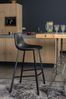Barhocker FRANKY Kunstleder Vintage schwarz von DutchBone Bild 2