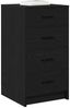 vidaXL Sideboard Schwarz Eichen-Optik 40 x 41 x 75 cm Holzwerkstoff 865056 Bild 3