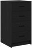 vidaXL Sideboard Schwarz Eichen-Optik 40 x 41 x 75 cm Holzwerkstoff 865056 Bild 2