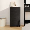 vidaXL Sideboard Schwarz Eichen-Optik 40 x 41 x 75 cm Holzwerkstoff 865056 Bild 4