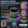 QUBEBU LED Solarleuchte 1/2/4 Stück Solarlaterne Mandala Wandleuchte, Solarlampen für Außen, LED fest integriert, 7 Farben RGB Wandlamp, Decorative Solar Mandala Lights Gartendeko, LED Gartenleuchte, Solarlaterne für Hof Rasen Wege Terrasse Yard Dekor Bild 2