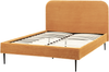 Bett mit Lattenrost Cord FLAYAT 140 x 200 cm Orange Bild 5