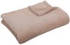 Kuscheldecke supersofte Tagesdecke vielseitig verwendbare Microfaser-Decke, flauschig und anschmiegsam in vielen verschiedenen modischen Farben erhältlich (beige - creme / 70x100 cm) Bild 3