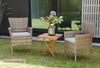Klapptisch Ela Bistrotisch Beistelltisch Quadratisch Teak Gartenmöbel 50x50x50cm Bild 2