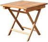 Klapptisch Ela Bistrotisch Beistelltisch Quadratisch Teak Gartenmöbel 50x50x50cm Bild 5