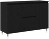 vidaXL Sideboard Schwarz Eichen-Optik 101,5 x 35 x 70 cm Holzwerkstoff 862147 Bild 2