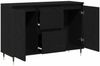 vidaXL Sideboard Schwarz Eichen-Optik 101,5 x 35 x 70 cm Holzwerkstoff 862147 Bild 5