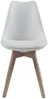 Vente-unique 'JODY' Stuhl 6er-Set, Polypropylen, Weiß, Natur, 6 Bild 4
