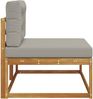 vidaXL Outdoor Endsofa mit Kissen Natur 115 x 83 x 73 cm 900553 Bild 5