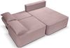 Ecksofa (B/H/T: 213x95x158 cm) in Altrosa Bild 4