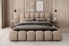 Polsterbett Bett AURELIA 160x200cm Komplettset in Stoff Aprodite Beige Bild 2