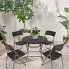 Sekey Garten-Essgruppe 5-teilig Essgruppe Gartenmöbel-Set für 4 Personen Balkonset klappbar, (5-tlg), Klapptisch und 4er Set Klappstühle aus Polyrattan Bild 2