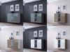 Sideboard Hängesideboard "LUGO" 120x38x90 cm Weiss HGL mit LED Bild 2