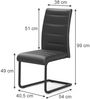 Freischwinger Salvo Schwarz/Schwarz 2er Set Vicco Bild 2
