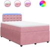 vidaXL Boxspringbett mit Matratze Rosa 120x190 cm Samt 3290003 Bild 2