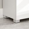 Vasagle Badkommode Badezimmerschrank, verstellbare Regalebene & Standfüße, MDF weiß, 60 x 30 x 80 cm Bild 5