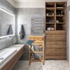 Relaxdays Regal mit Ablagen und Klappe, Bambus natur, 46 x 29,5 x 76,5 cm Bild 5