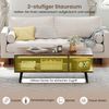 COSTWAY Couchtisch (1-St), mit Stauraum, 2 stufiger Wohnzimmertisch Holz 80x45x30cm Bild 3