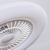 hofstein Deckenleuchte Ventilator aus Metall/Kunststoff in Weiß, LED wechselbar, 2700-6500 Kelvin, mit Fernbedienung dimmbar/steuerbar, Deckenleuchte, 1 x LED 45 Watt Bild 3
