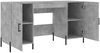 vidaXL Schreibtisch Betongrau 140x50x75 cm Holzwerkstoff 829560 Bild 5