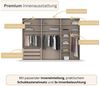 rauch Kleiderschrank Schrank Garderobe SKAT SHINE Breiten 151/201/251/301cm, Höhe 223/235cm (3 verschiedene Ausstattungen BASIC/CLASSIC/PREMIUM (inkl. SOFT-CLOSE) edle Schrankfront mit hochwertigen Glasrahmentüren MADE IN GERMANY Bild 4