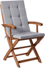 Set mit 2 Stühlen und Sitzkissen MAUI PREMIUM Akazienholz Hellgrau Bild 4