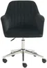 Vente-unique - ELEANA Office chair SamtStoff Schwarz - B 61,5 cm x H 89 cm79,5 cm x L 59 cm Bild 5