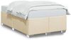 vidaXL Bettgestell ohne Matratze Creme 120x200 cm Stoff 3284469 Bild 2
