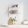vidaXL Wandregale 2 Stk. 50x30 cm Silbern Edelstahl 3214509 Bild 3