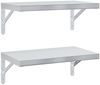 vidaXL Wandregale 2 Stk. 50x30 cm Silbern Edelstahl 3214509 Bild 2