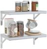 vidaXL Wandregale 2 Stk. 50x30 cm Silbern Edelstahl 3214509 Bild 4
