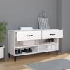 vidaXL Schuhschrank Weiß 102x35x55 cm Holzwerkstoff 812825 Bild 3