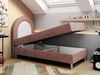 Kinderbett NEST, Boxspringbetten für Kinderzimmer, Jugendbett, Einzelbett mit Matratze 90 x 180 cm - Rosa Velvet - Topper T25 Bild 2