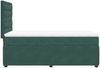 vidaXL Boxspringbett mit Matratze Dunkelgrün 100x200 cm Samt 3292277 Bild 5