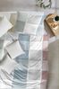 Primera Mako-Satin Bettwäsche 155x220 Karo grau blau rost 243227-35 Bild 4
