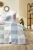 Primera Mako-Satin Bettwäsche 155x220 Karo grau blau rost 243227-35 Bild 2
