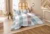 Primera Mako-Satin Bettwäsche 155x220 Karo grau blau rost 243227-35 Bild 5
