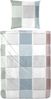 Primera Mako-Satin Bettwäsche 155x220 Karo grau blau rost 243227-35 Bild 3