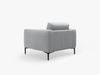 Micadoni Sessel Bemy 1-Sitzer Samt Grau Bild 3