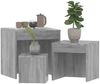 Satztische 3 Stk. Grau Sonoma Holzwerkstoff [815226] Bild 4