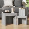 Satztische 3 Stk. Grau Sonoma Holzwerkstoff [815226] Bild 3