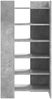 vidaXL Schuhschrank Betongrau 52x37,5x100 cm Holzwerkstoff 848447 Bild 4