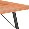 Schreibtisch, Spanplatte/ Stahl Braun, 90 × 50 × 79 cm Bild 5